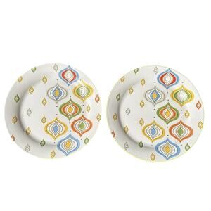 2 Ironstone for Pier 1 Imports Cosmos Salad Plates 8 3/4”